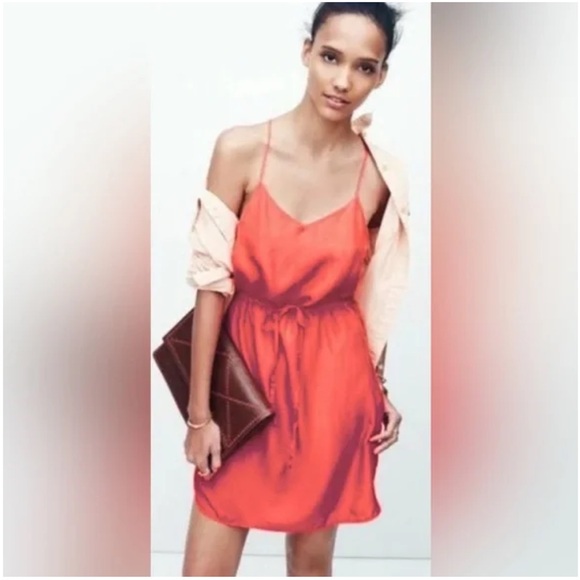 Madewell Daybreak Silk Drawstring Waist Tank Dress - Picture 3 of 7